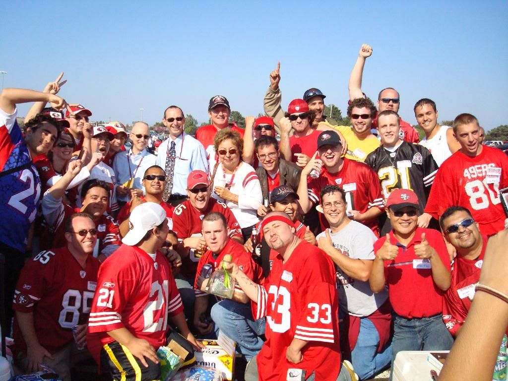 tailgate a great success! 49ers zone